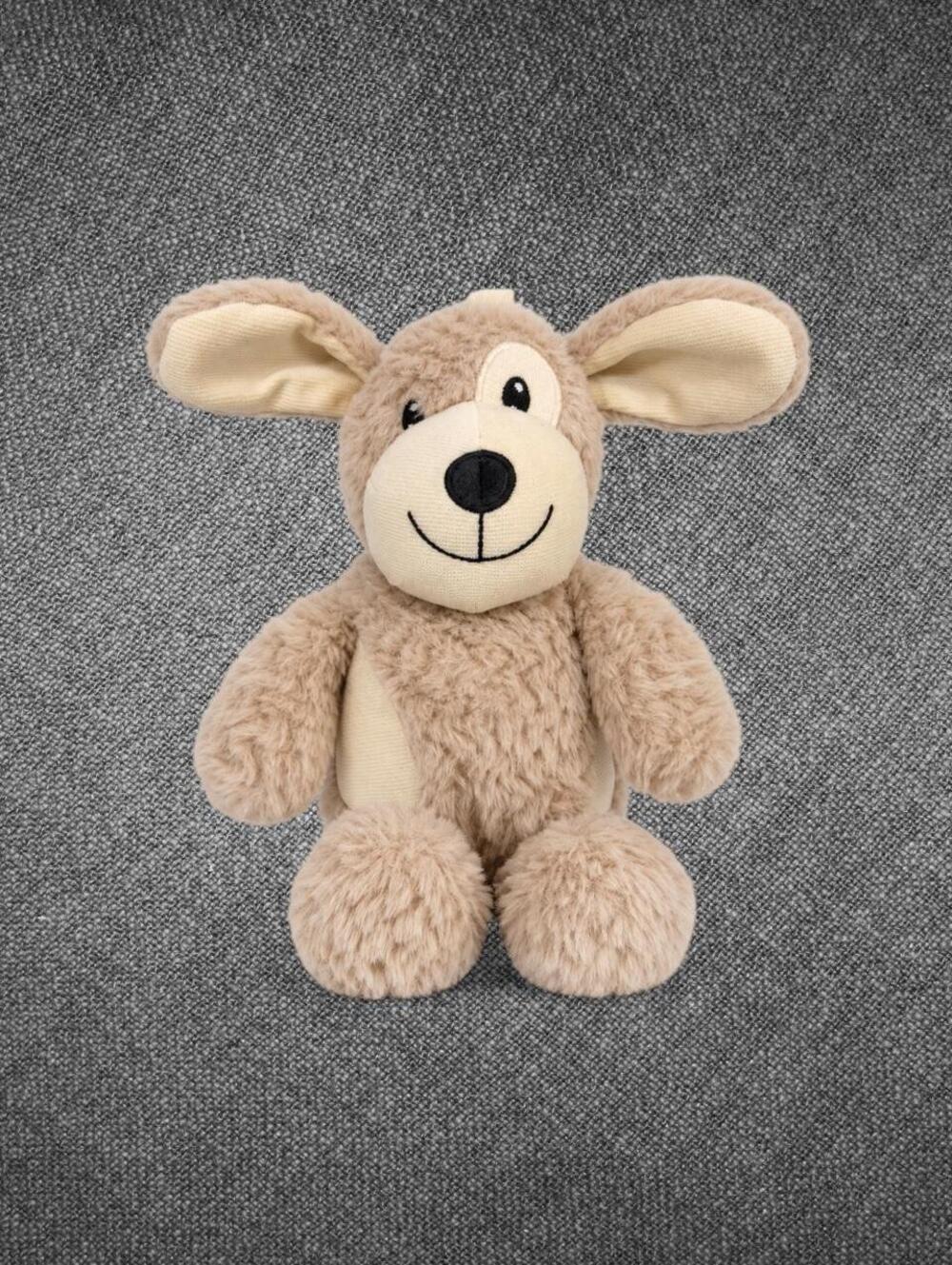 Beige Shaggy Puppy Dog Plush Soft Cottage Kids Stuffed Toy